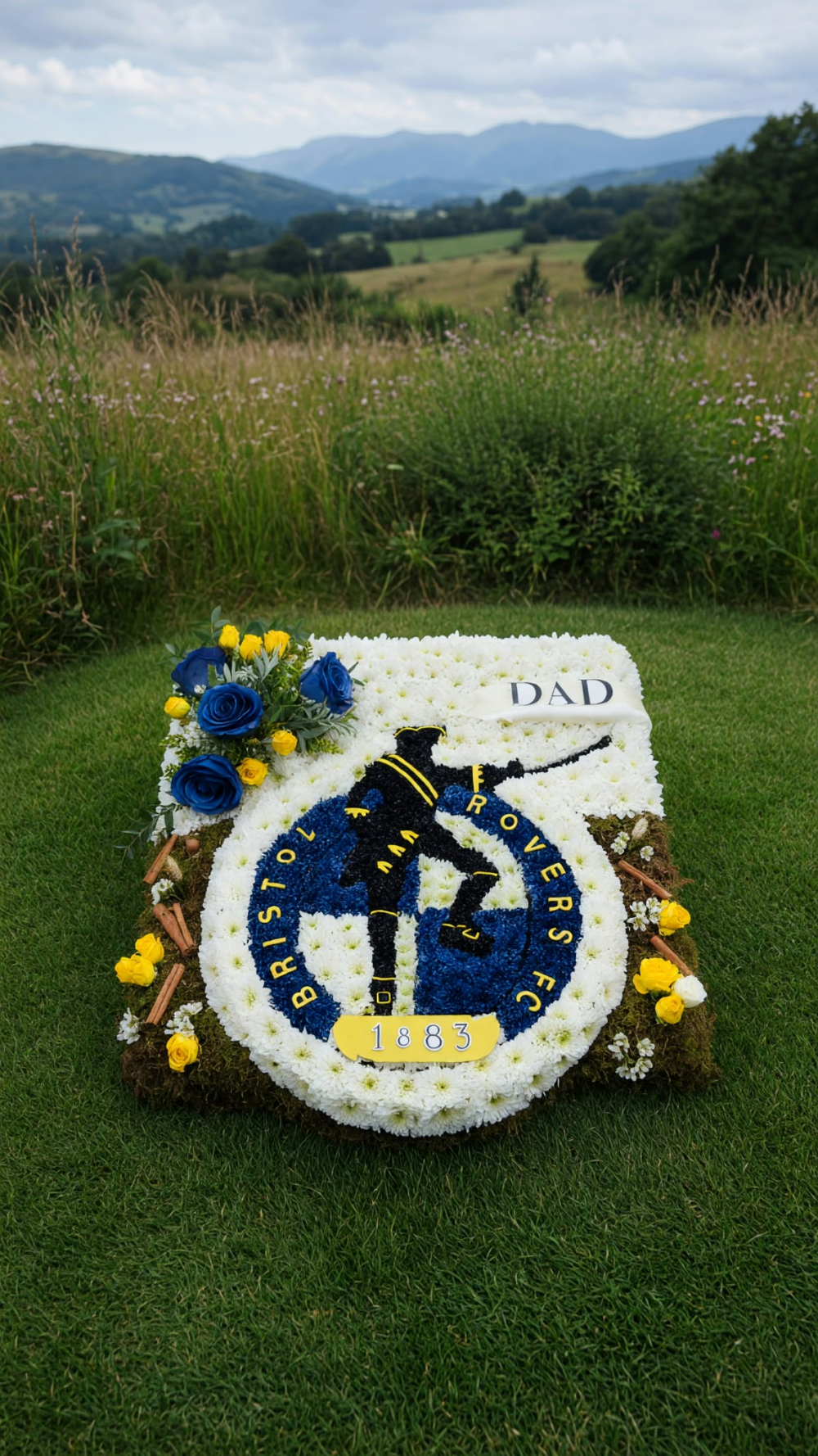 Personalised Football Badge Tribute